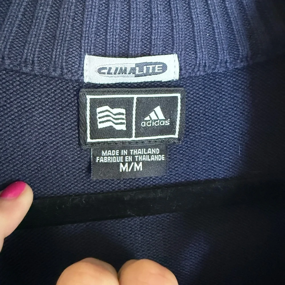 Adidas Climalite 1/4 zip embroidered sweater • Men’s Medium
